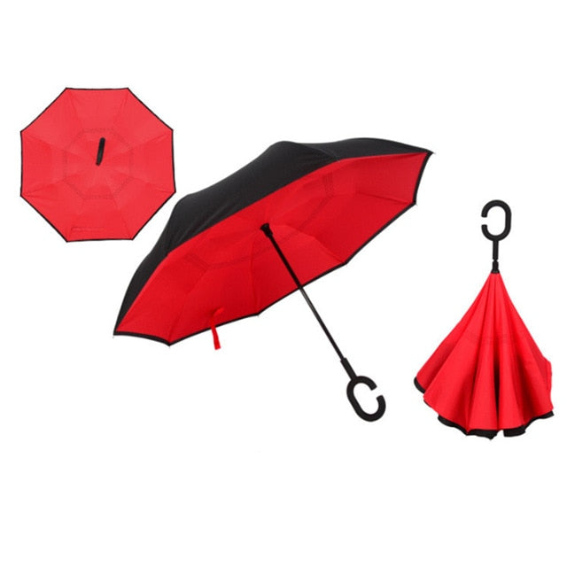 Double Layer Inverted Windproof Umbrella
