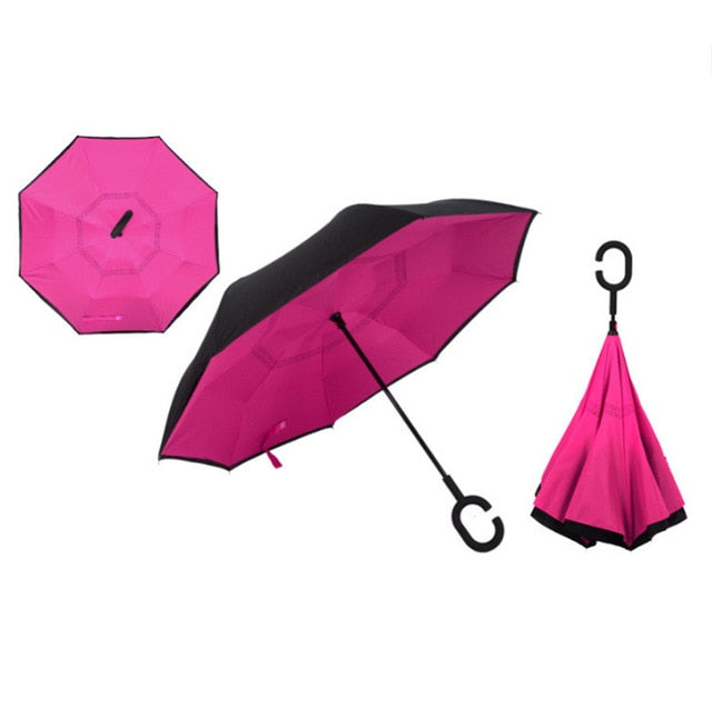 Double Layer Inverted Windproof Umbrella