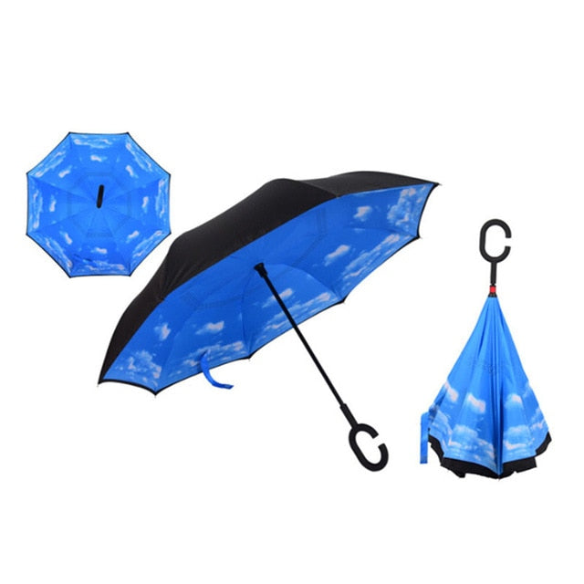 Double Layer Inverted Windproof Umbrella