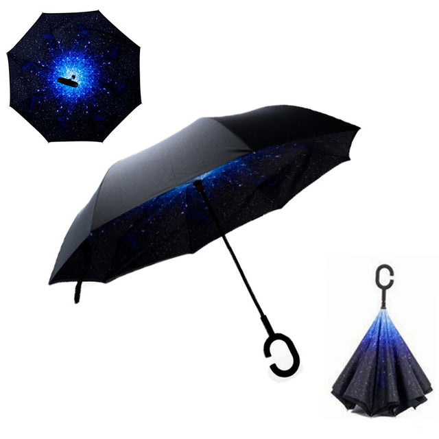 Double Layer Inverted Windproof Umbrella
