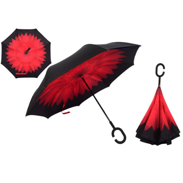 Double Layer Inverted Windproof Umbrella