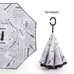 Windproof Reverse Folding Umbrella