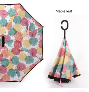 Windproof Reverse Folding Umbrella