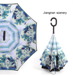 Windproof Reverse Folding Umbrella