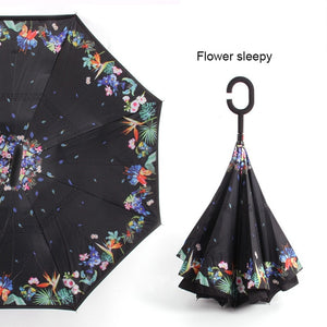 Windproof Reverse Folding Umbrella
