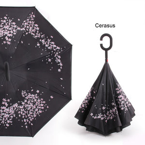 Windproof Reverse Folding Umbrella