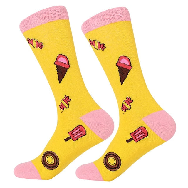 Funny crew cartoon socks