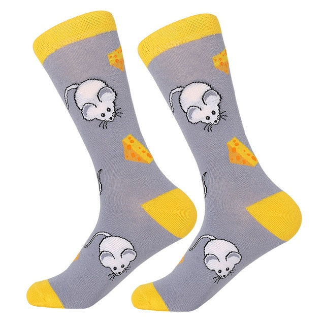 Funny crew cartoon socks