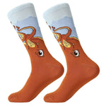 Funny crew cartoon socks