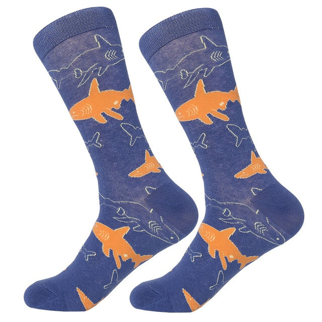 Funny crew cartoon socks